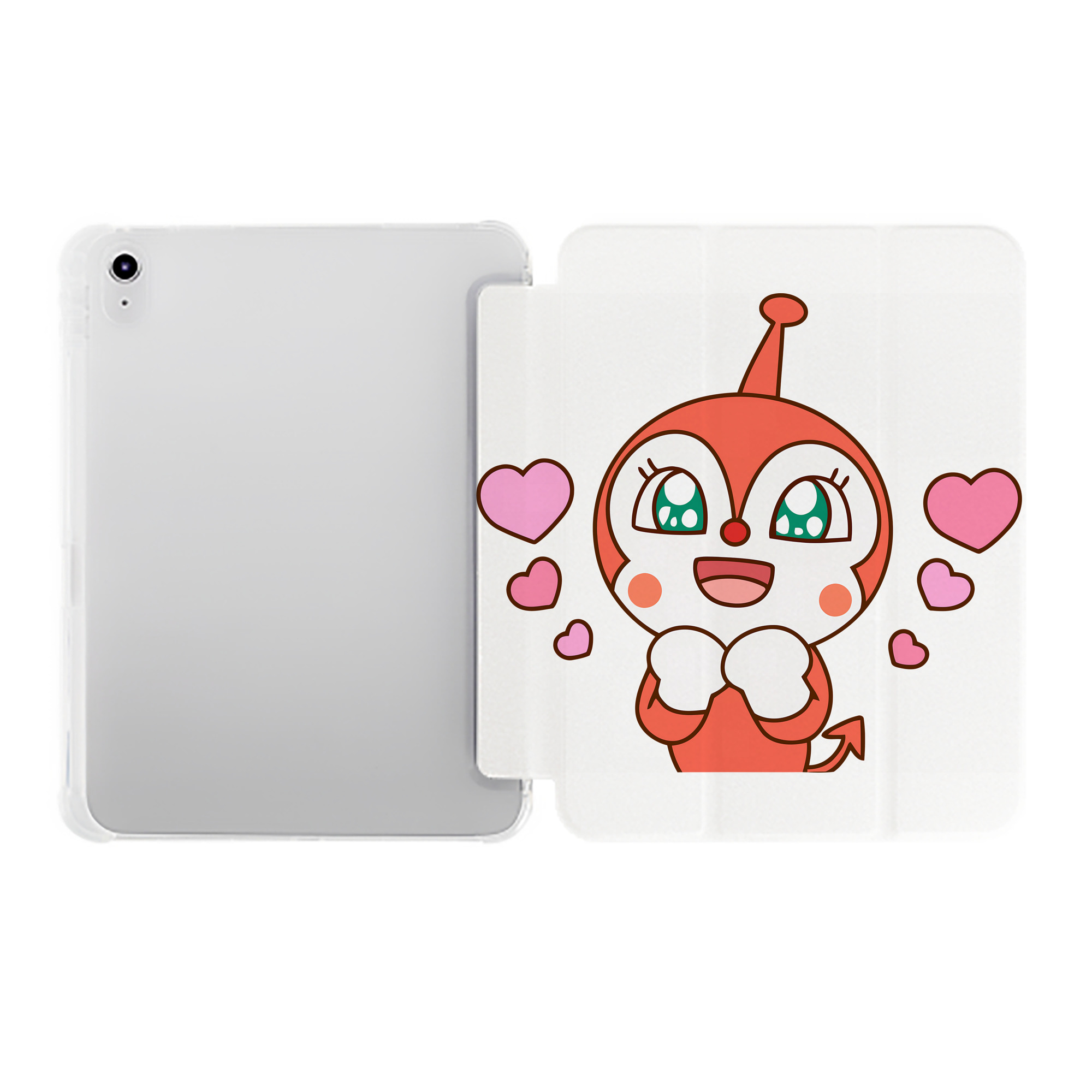 （画像用） アンパンマン Anpanman IPad ケース ペン収納付き 三つ折りスタンド PUレザー×シリコン 対応機種9.5/10.5/10.9インチ